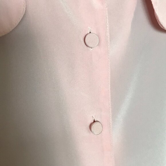 Alyssa Carr 70s Tunic Top: Vintage Pink Short Sleeve Blouse, Size 12 - Picture 4 of 6